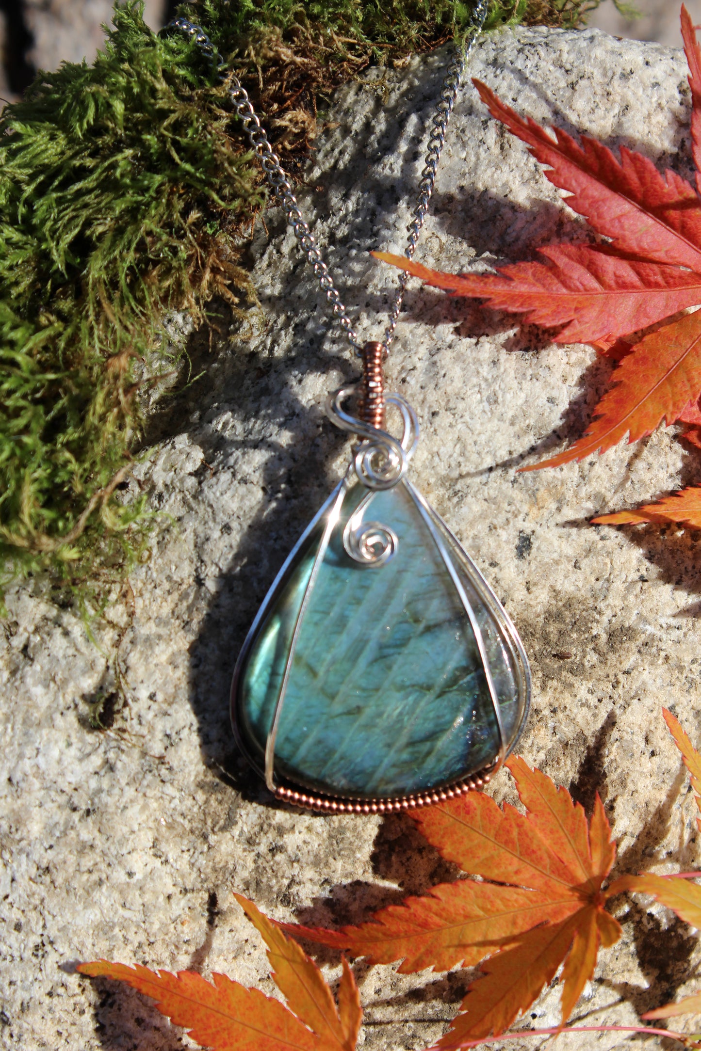 Teardrop Labradorite Pendant