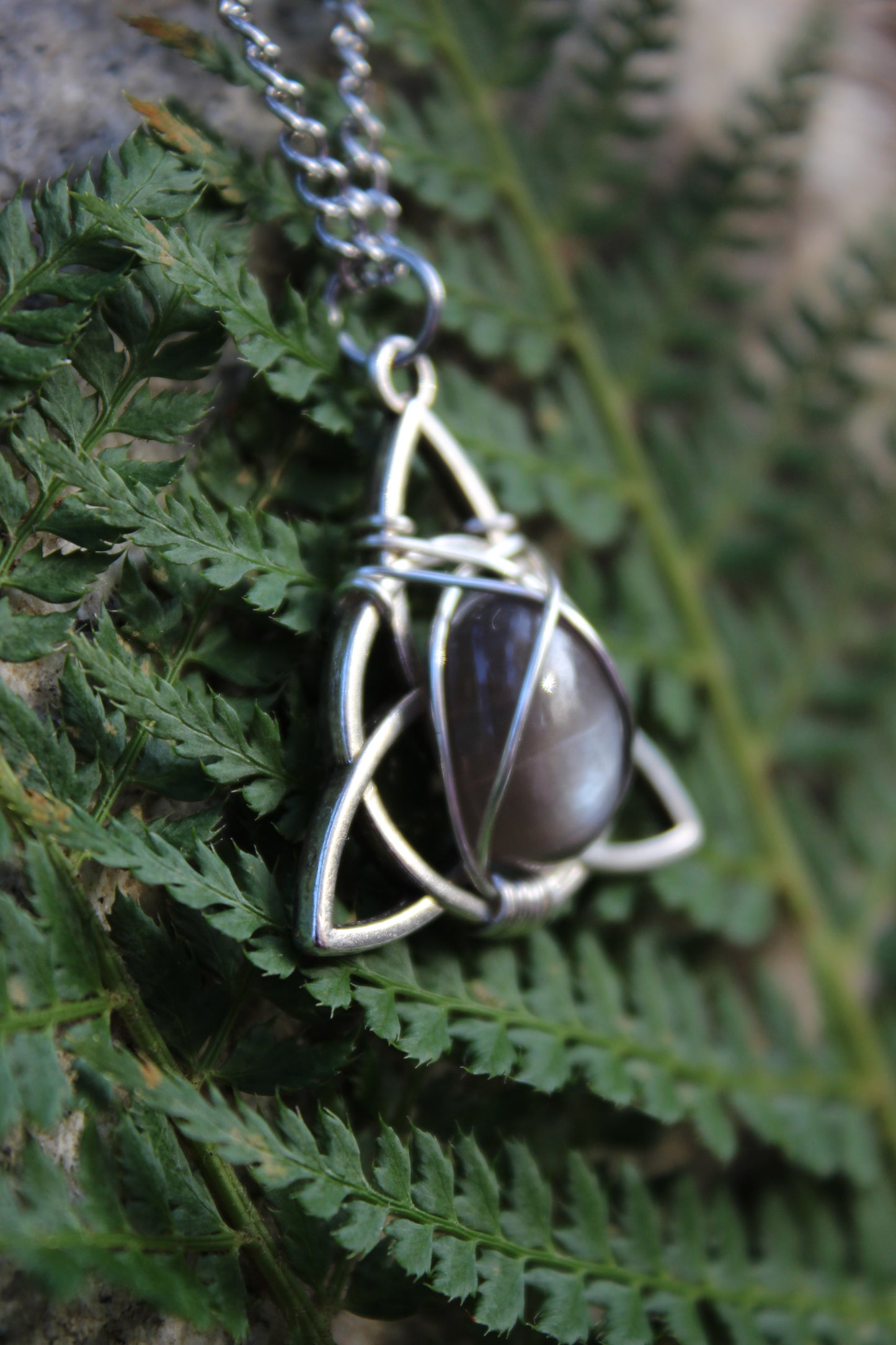 Silver Celtic Moonstone