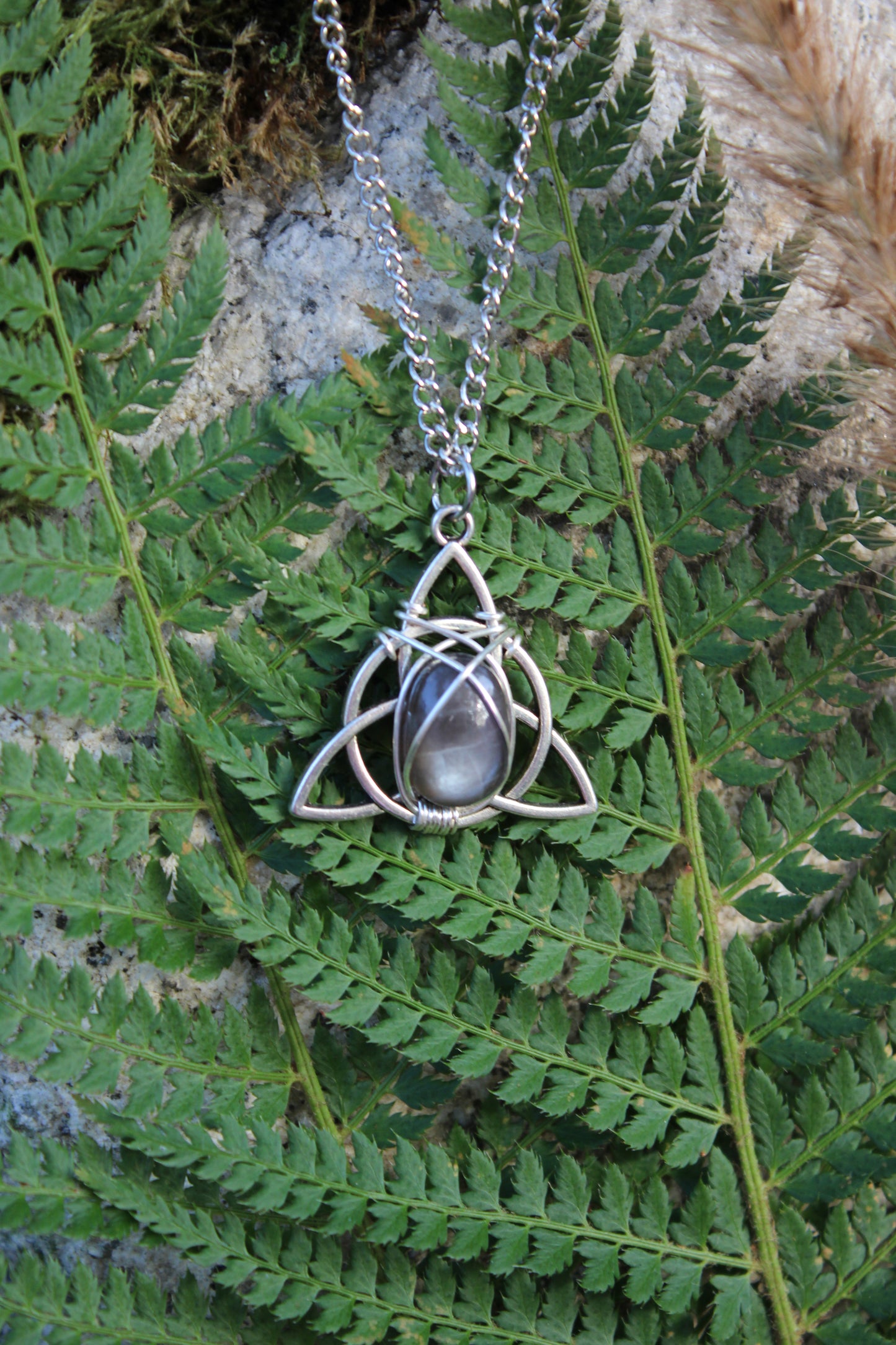 Silver Celtic Moonstone