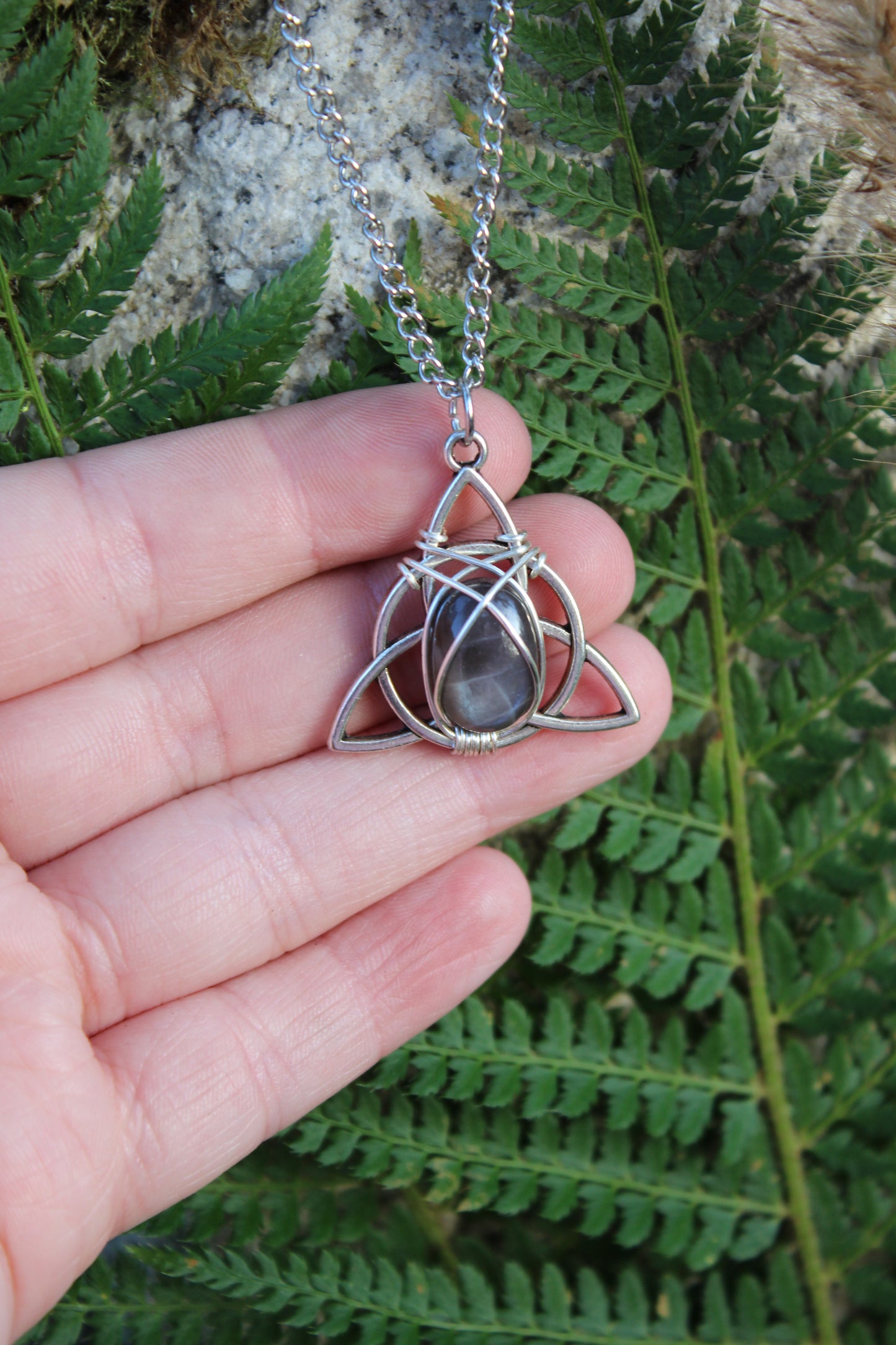 Silver Celtic Moonstone