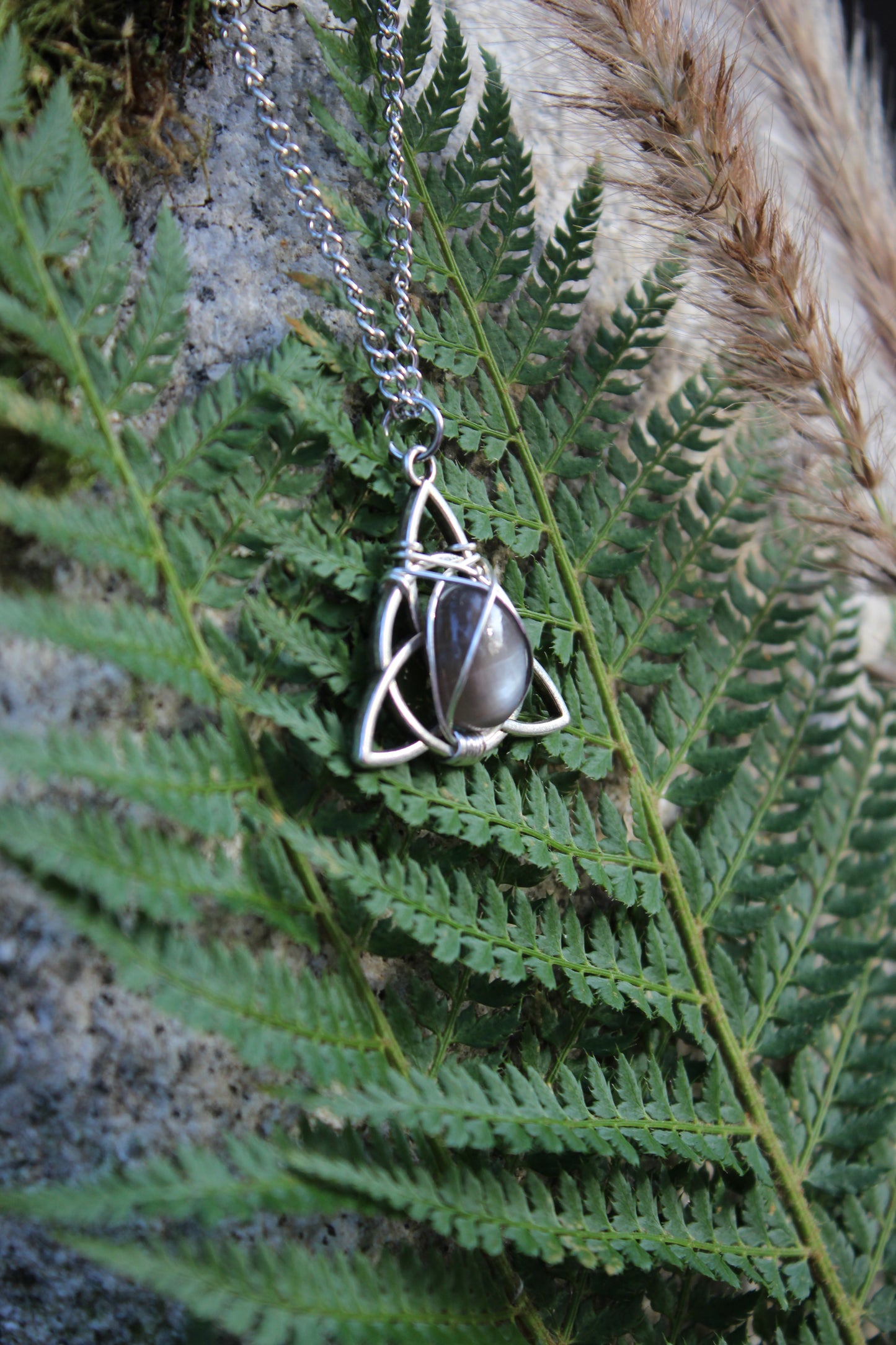 Silver Celtic Moonstone